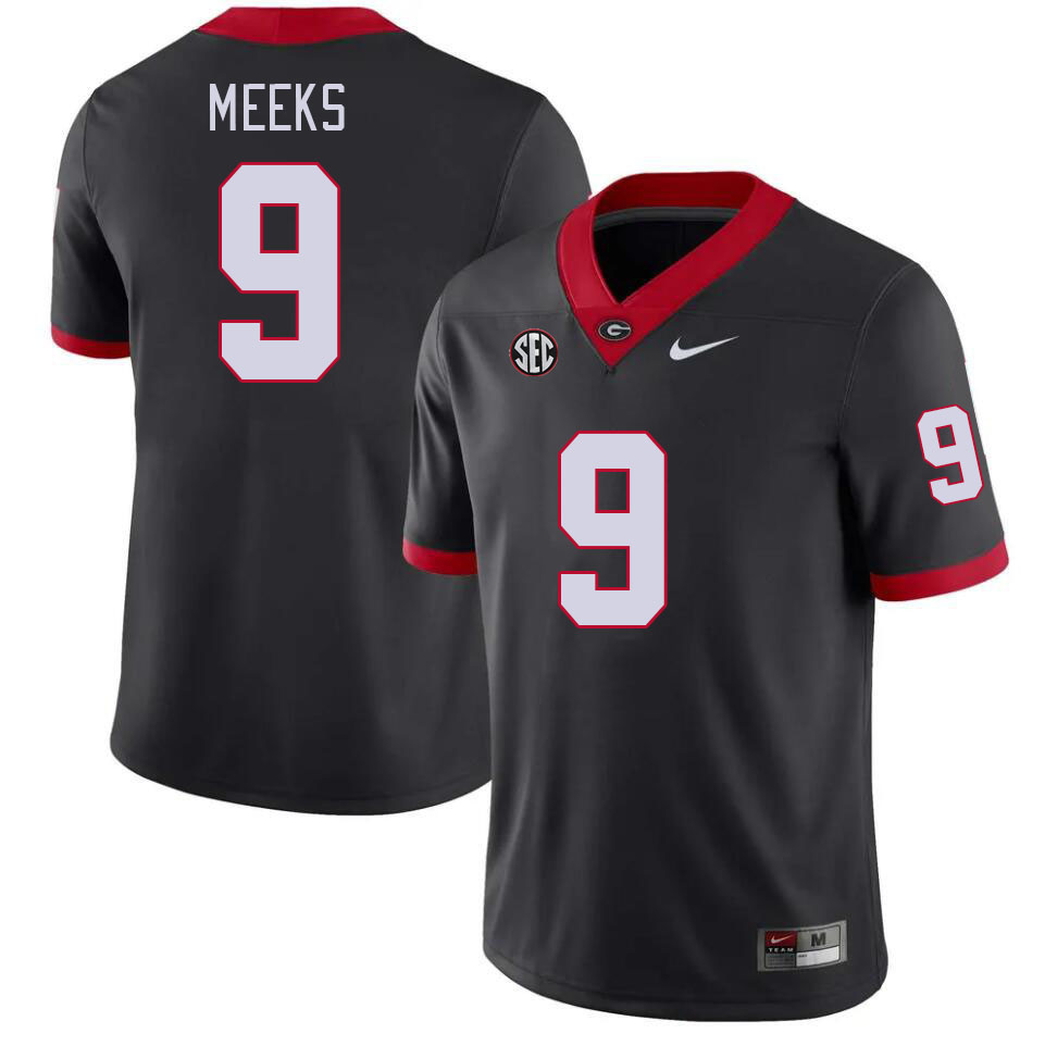 Georgia Bulldogs Men's Jackson Meeks #9 Black Stitched College UGA Football Jersey 23FN010XX